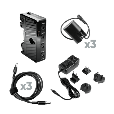 Gold Mount Power Module (+ DC Adapter + Dummy Batteries)